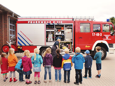 Besuch bei der Feuerwehr 